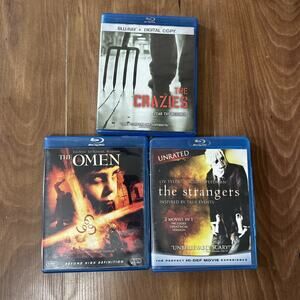 Horror Blu Ray Lot The Crazies The Strangers The Omen